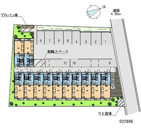 ★手数料０円★堺市西区浜寺諏訪森町中　月極駐車場（LP）